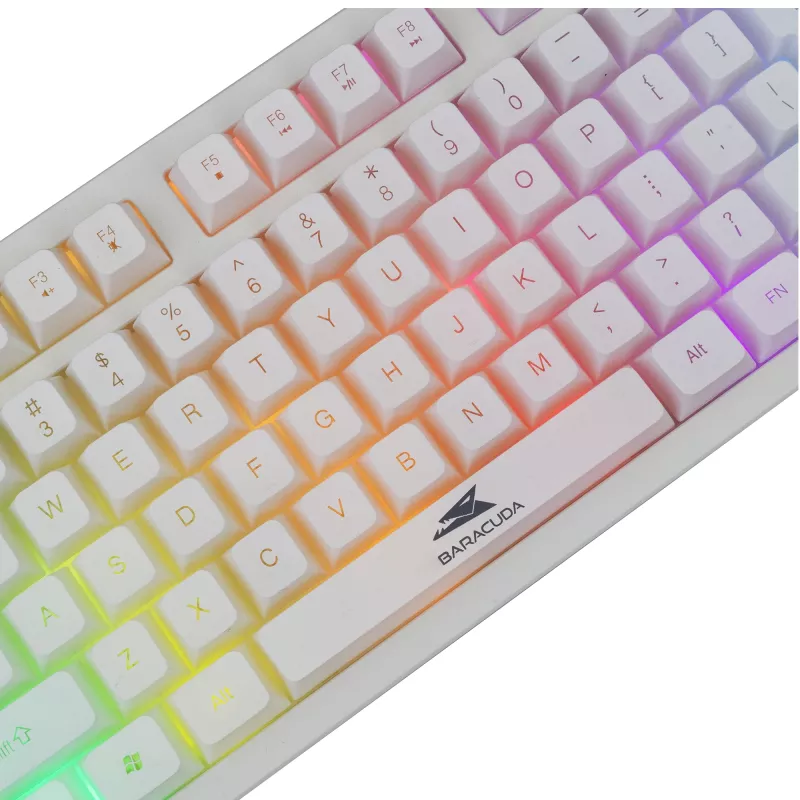 Baracuda Krill weiße Membran-Gaming-Tastatur KRILL-W, US, USB