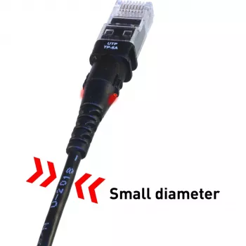 Patchsee TP-6A-U/8 Ethernet-Patchkabel Schwarz