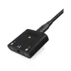 RØDE AI-Micro mobiles Audio-Interface, 2x 3,5-mm-TRS/TRRS-Eingänge, 3,5-mm-Kopfhörerausgang, USB-C, schwarz
