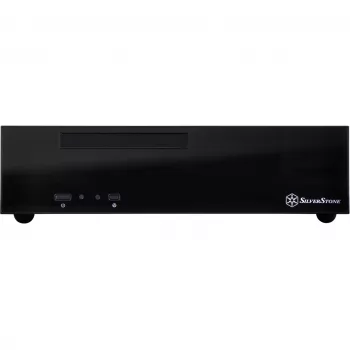 SilverStone MILO ML09 - Desktop - Mini-ITX - ohne Netzteil (SFX12V) - Schwarz - USB/Audio (SST-ML09B)