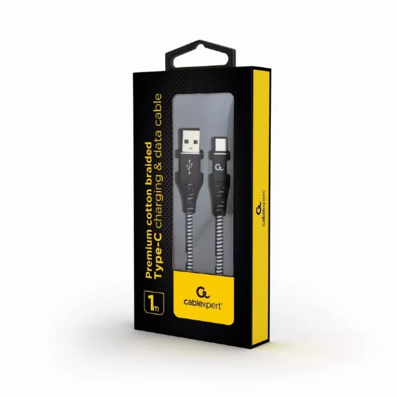 CABLE USB-C TO USB2 1M BLK/WHT/CC-USB2B-AMCM-1M-BW GEMBIRD