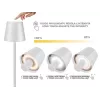Beper P201UTP112 Akku-Tischleuchte, Touch-Steuerung, 2 W, 2000 mAh, Weiß