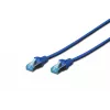Netzwerkkabel Digitus CAT 5e SF/UTP Patchkabel RJ45 Cat5e 1m Blau