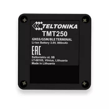 GPS-Personentracker Teltonika TMT250 — schwarz, 0,128 GB Speicher, Li-Ion 3,8 V, bis zu 8 h Akkulaufzeit