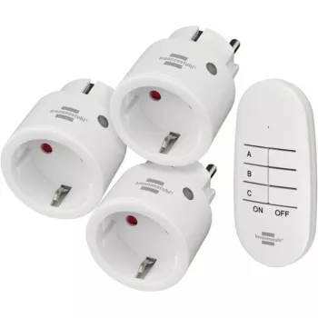 Brennenstuhl Comfort-Line Mini 3+1 Funksteckdosen-Set, Weiß