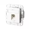 METZ CONNECT E-DAT - Anschlussdose, Unterputz - RJ-45 - Reinweiß, RAL 9010 (130C371102-I)