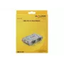 Delock 87414 USB 2.0 auf 4x Seriell RS-232 Adapter, inkl. 1 m Verlängerungskabel, Silber