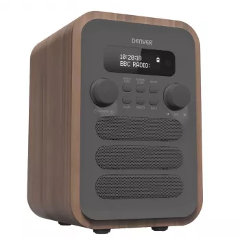 Denver DAB-48Grau Personal Digital Grau, Holz