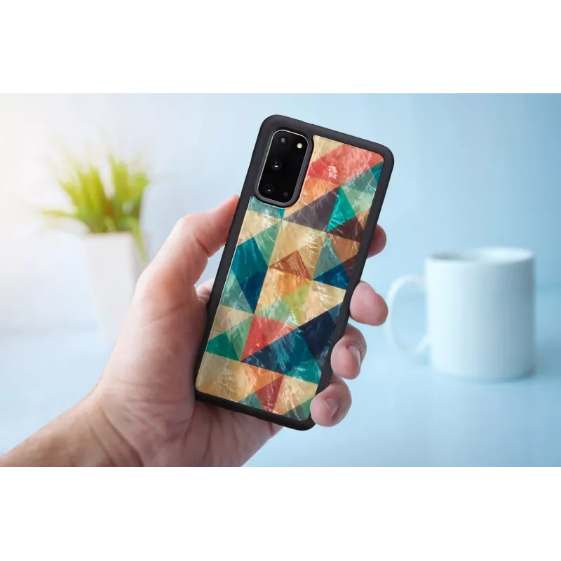 Schutzhülle iKins für Samsung Galaxy S20 — Mosaic Schwarz