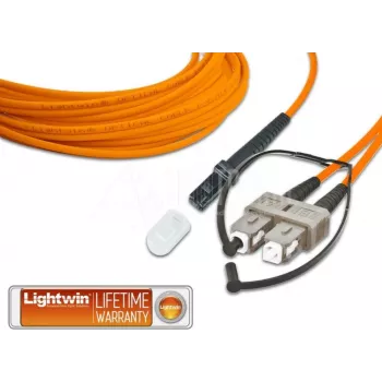 Lightwin Hochwertiges Duplex LWL Patchkabel, MM OM2, MTRJ - SC LWL Patchkabel (LDP-50 MTRJ-SC 3.0)