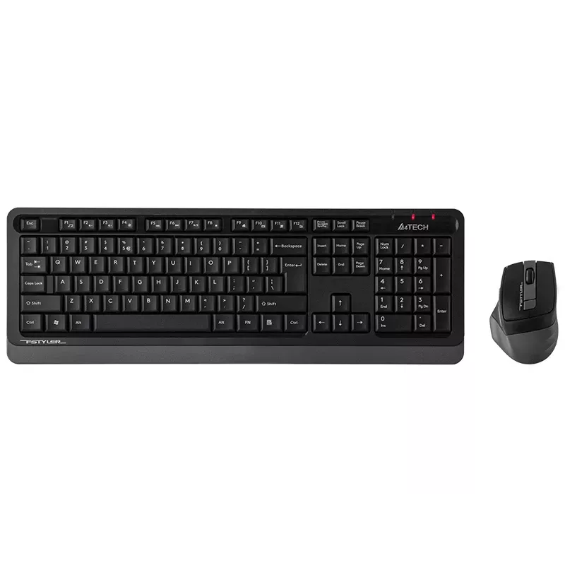 A4Tech FStyler FG1035 kabelloses Tastatur-Maus-Set, 2,4G, Grau