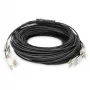 Glasfaser-Breakoutkabel DIGITUS DK-24338U030BK-BBB, vorkonfektioniert OM4 Multimode 8-adrig, LC/UPC–LC/UPC, 30 m, U-DQ(ZN) BH