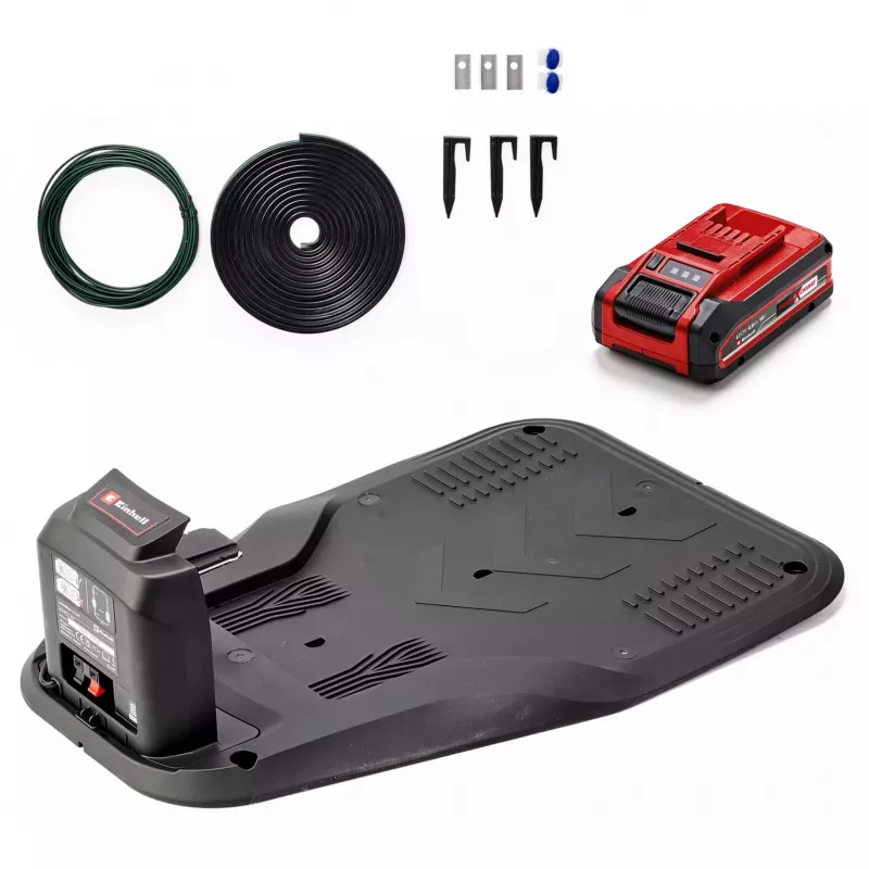 Power X-Change Rasenroboter FREELEXO CAM PLUS 600 (Rot/Schwarz, Li-Ion Battery Plus 4,0Ah, Kamera + Sensor)