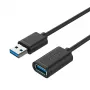UNITEK Y-C458GBK USB-Kabel USB 3.2 Gen 1 (3.1 Gen 1) 1,5 m USB A Schwarz