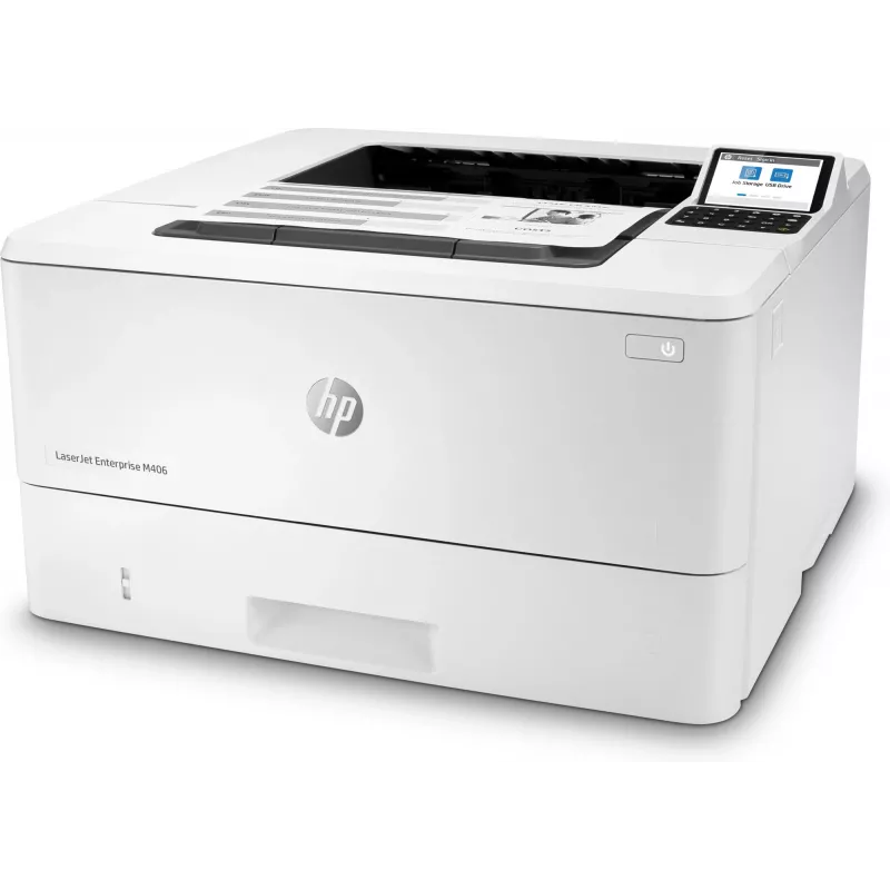 HP LaserJet Enterprise M406dn, Laser, 1200 x 1200 DPI, A4, 38 ppm, Duplexdruck, Netzwerkbereit