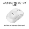 Logitech M240 Silent kabellose Bluetooth-Maus, Weiß