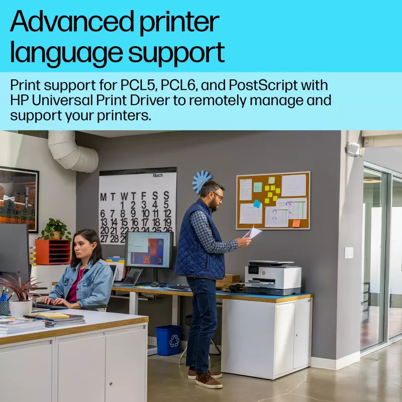 HP OfficeJet Pro 9130b kabelloser All-in-One-Farbdrucker, beidseitiger Druck; Kopierer, Scanner