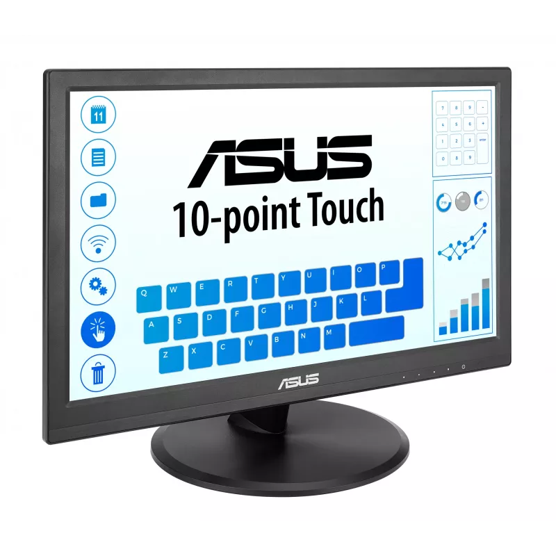 ASUS Touch VT169HE Computermonitor 39,6 cm (15,6 Zoll) 1920 x 1080 Pixel Full HD LED Touchscreen Tischmontage Schwarz