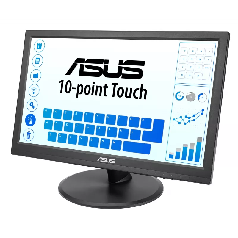 ASUS Touch VT169HE Computermonitor 39,6 cm (15,6 Zoll) 1920 x 1080 Pixel Full HD LED Touchscreen Tischmontage Schwarz