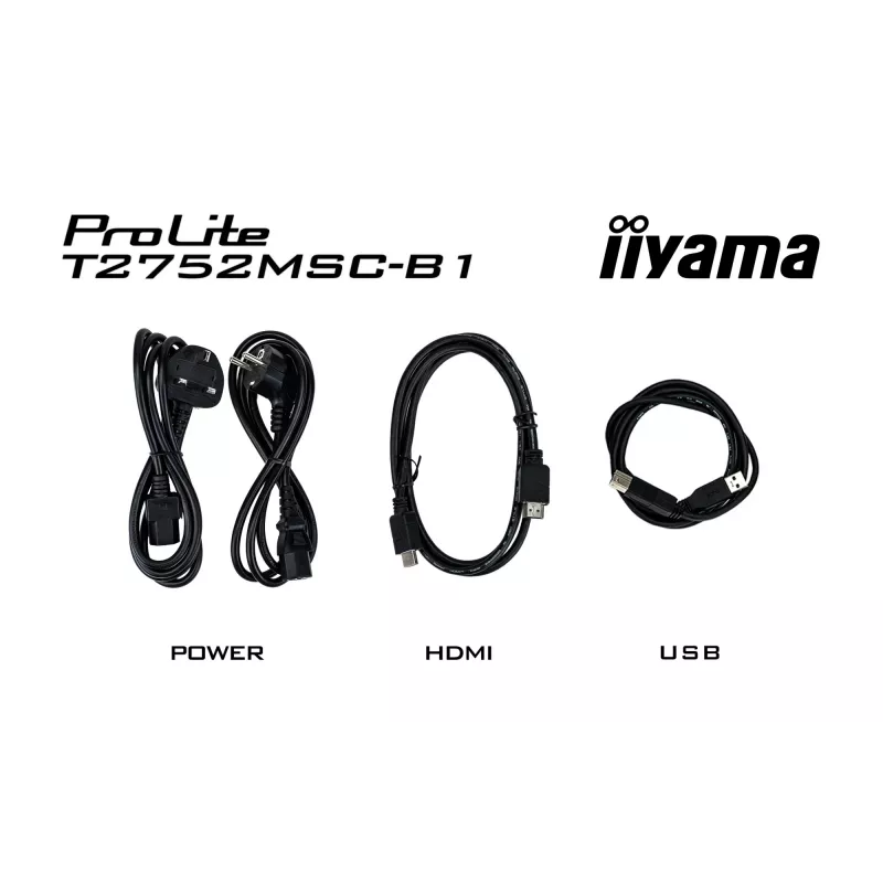 iiyama ProLite T2752MSC-B1 Computermonitor 68,6 cm (27 Zoll) 1920 x 1080 Pixel Full HD LED Touchscreen Schwarz