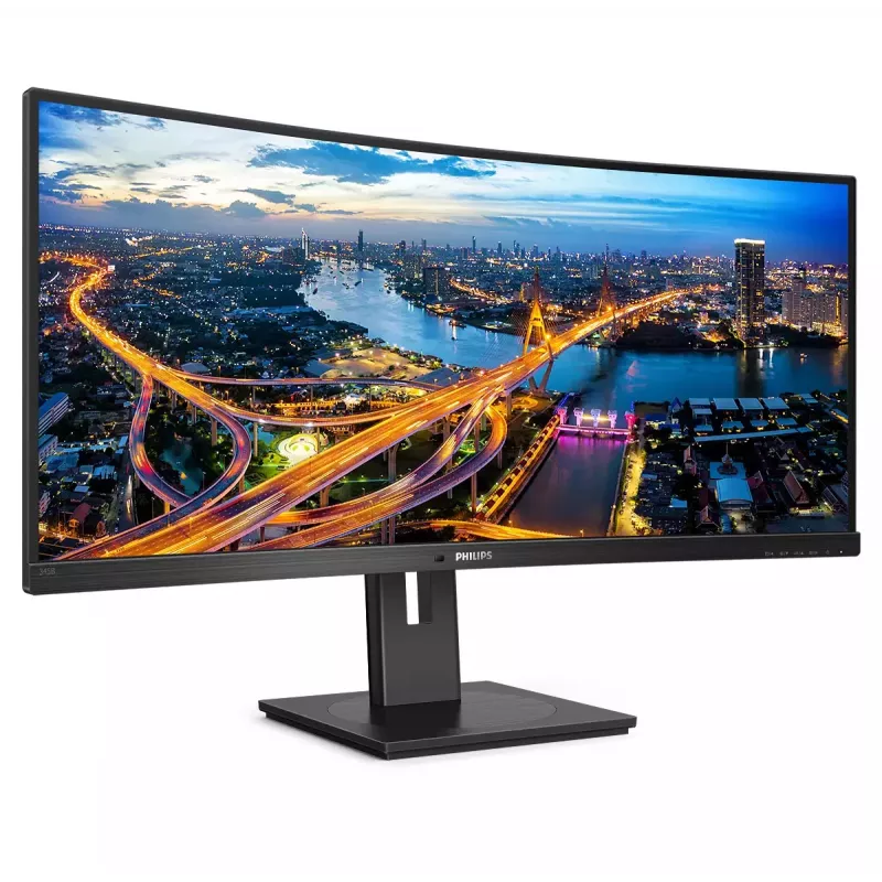 Philips B Line 345B1C/00 Computer Monitor 86,4 cm (34 Zoll) 3440 x 1440 Pixel Quad HD LCD Schwarz