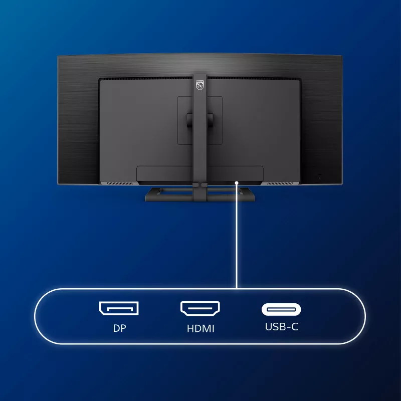 Philips E Line 346E2CUAE/00 Computer Monitor 86,4 cm (34 Zoll) 3440 x 1440 Pixel Wide Quad HD+ LCD Schwarz