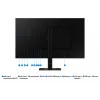 Monitor Samsung S60UD 32 Zoll Quad HD (2560 x 1440) IPS LCD, 5 ms, USB 3.2 Hub, VESA, höhenverstellbar