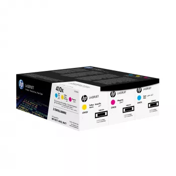 HP 410X 3er-Pack hohe Reichweite Cyan/Magenta/Gelb Original LaserJet Tonerkartuschen