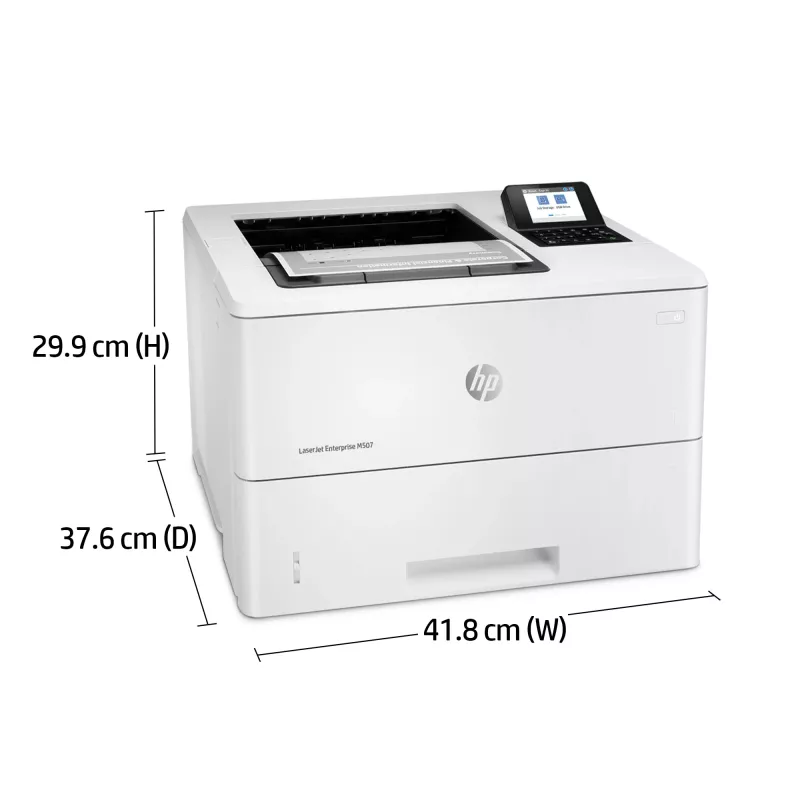 HP LaserJet Enterprise M507dn, Laser, 1200 x 1200 DPI, A4, 43 ppm, Duplexdruck, netzwerkfähig