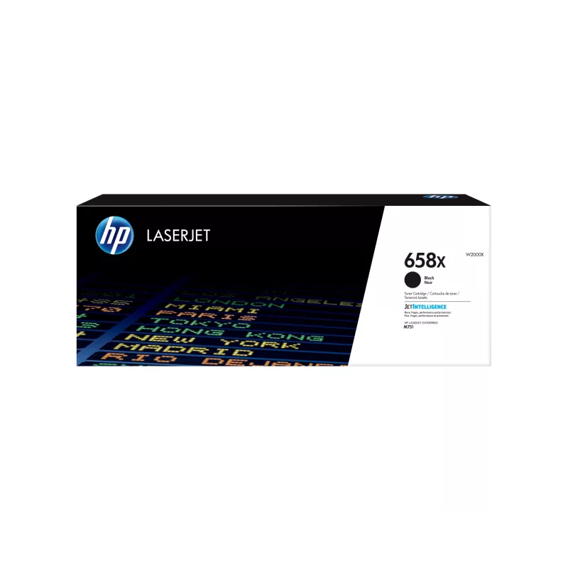 HP 658X hohe Reichweite Schwarz Original LaserJet Tonerkartusche