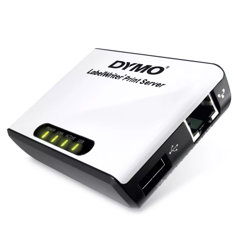 DYMO LabelWriter Druckserver | Kabelloser Netzwerk-Druckserver für LabelWriter Etikettendrucker (EU-Stecker)