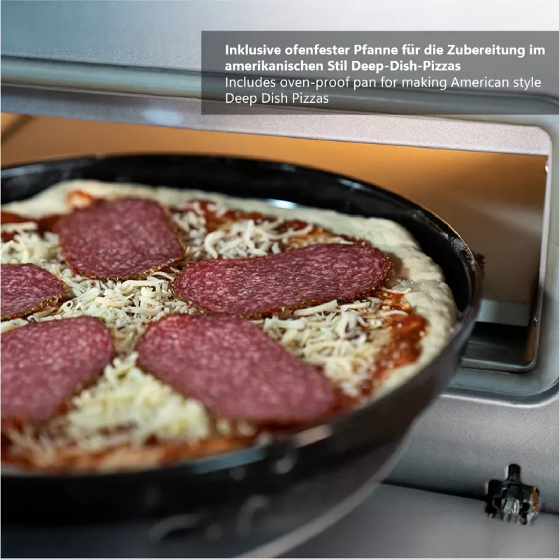 Unold Don Luigi Pizzabäcker/Ofen 1 Pizza(s) 1700 W Schwarz