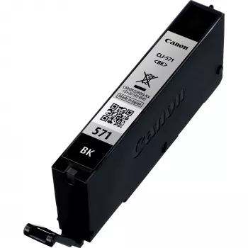 Canon CLI-571BK Schwarz Druckerpatrone, Standardkapazität, Schwarz, Pigmenttinte, 7 ml, 1 Stk., 376 Seiten