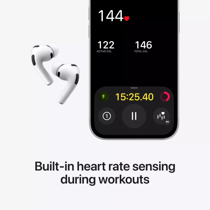 Headset Apple AirPods Pro (3. Generation) — True Wireless In-Ear, H2-Chip, IP57, USB-C-Ladecase, ANC, Transparenz