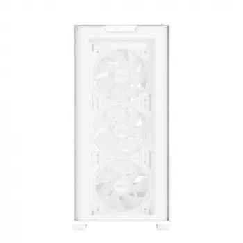 PC-Gehäuse ASUS A21 PLUS Micro ATX weiß — unterstützt Micro ATX/Mini-ITX, 3x120mm Frontlüfter, 1x120mm Hecklüfter, 360mm Frontradiator, GPU bis 380 mm