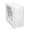 PC-Gehäuse ASUS A21 PLUS Micro ATX weiß — unterstützt Micro ATX/Mini-ITX, 3x120mm Frontlüfter, 1x120mm Hecklüfter, 360mm Frontradiator, GPU bis 380 mm