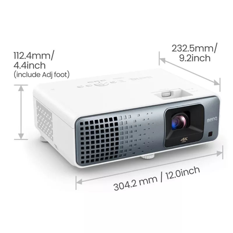 BenQ TK710 Standard-Beamer 3200 ANSI Lumen DLP UHD 4K (3840x2160) 3D Schwarz, Weiß