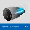 TP-Link Tapo Smart Wire-Free Security Camera, IP-Überwachungskamera, Außenbereich, Kabellos, Decke/Wand, Weiß, Bullet