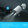TP-Link Tapo Smart Wire-Free Security Camera, IP-Sicherheitskamera, Innen- & Außenbereich, Kabellos, Wand/Mast, Weiß, Turret