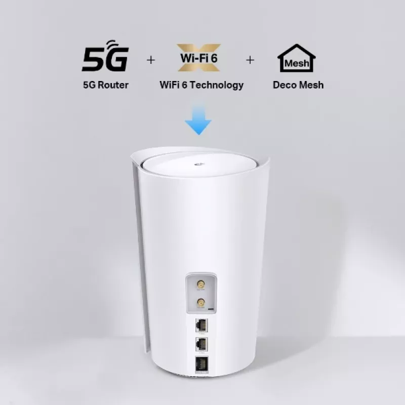 TP-Link 5G AX3000 Whole Home Mesh Wi-Fi 6 Router, Build-In 5G Modem