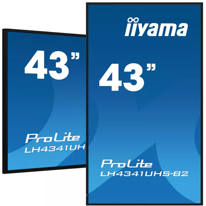 iiyama LH4341UHS-B2 Signage Display 108 cm (42,5 Zoll) LCD 500 cd/m² 4K Ultra HD Integrierter Prozessor Android 8.0 24/7