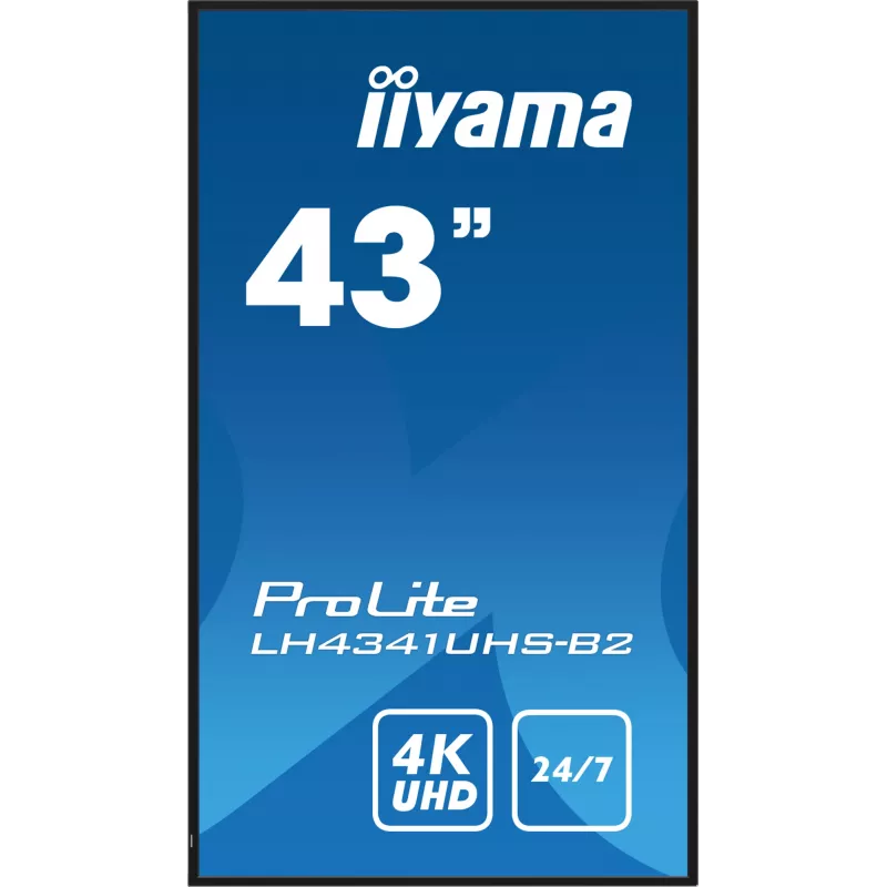iiyama LH4341UHS-B2 Signage Display 108 cm (42,5 Zoll) LCD 500 cd/m² 4K Ultra HD Integrierter Prozessor Android 8.0 24/7