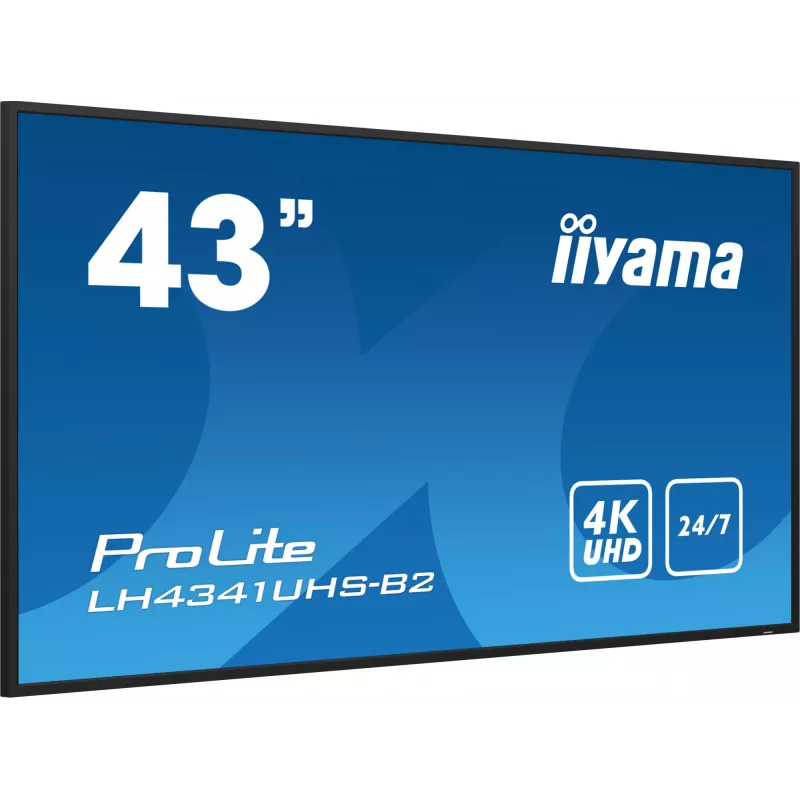 iiyama LH4341UHS-B2 Signage Display 108 cm (42,5 Zoll) LCD 500 cd/m² 4K Ultra HD Integrierter Prozessor Android 8.0 24/7