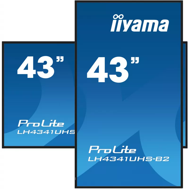 iiyama LH4341UHS-B2 Signage Display 108 cm (42,5 Zoll) LCD 500 cd/m² 4K Ultra HD Integrierter Prozessor Android 8.0 24/7