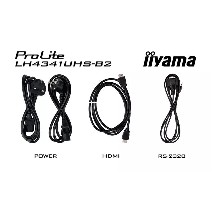 iiyama LH4341UHS-B2 Signage Display 108 cm (42,5 Zoll) LCD 500 cd/m² 4K Ultra HD Integrierter Prozessor Android 8.0 24/7