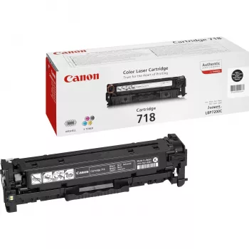 Canon CRG-718 Bk Tonerkartusche 1 Stück Original Schwarz