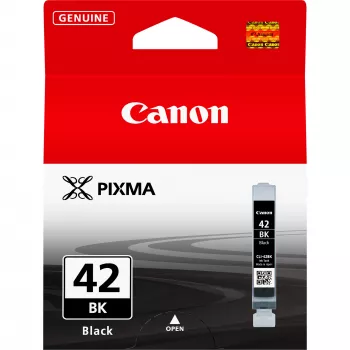 Canon CLI-42BK Schwarz Tintenpatrone, Standard-Reichweite, Fotoschwarz, Farbstoffbasierte Tinte, 1 Stk., 900 Seiten