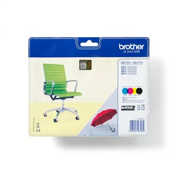 Brother LC229XLVALBPDR Tintenpatrone 4 St. Original Schwarz, Cyan, Magenta, Gelb