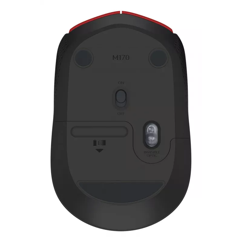 LOGITECH M171 Kabellose Maus Rot Emea
