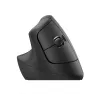 LOGITECH Lift Vertikale Ergonomische Maus - Linkshändig - Kabellos - Graphitschwarz